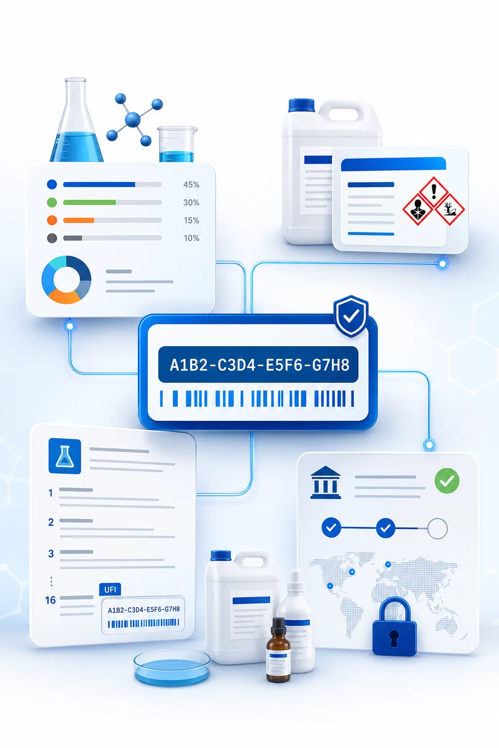 Generator numeru UFI dla mieszaniny chemicznej